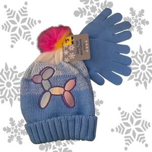 Kids Winter Hat and Gloves Set